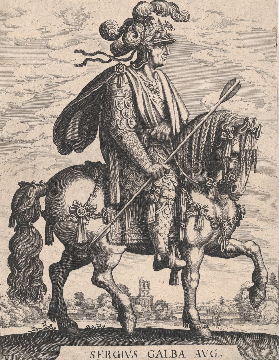 Plate 7: Keiser Galba til hest, fra 