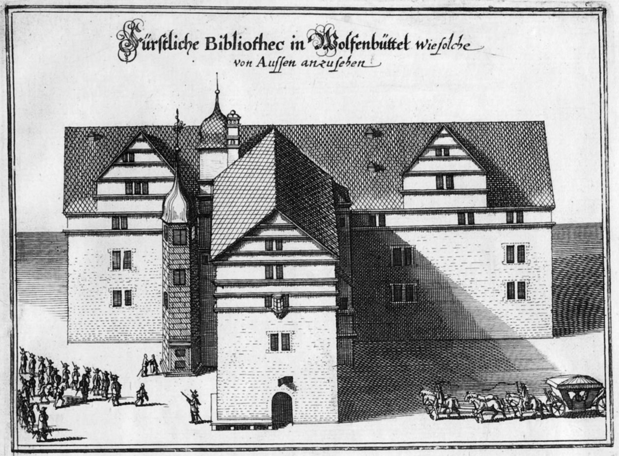 Herzog August-biblioteket i Wolfenbüttel, mellom 1655 og 1660 av Matthaus the Elder Merian