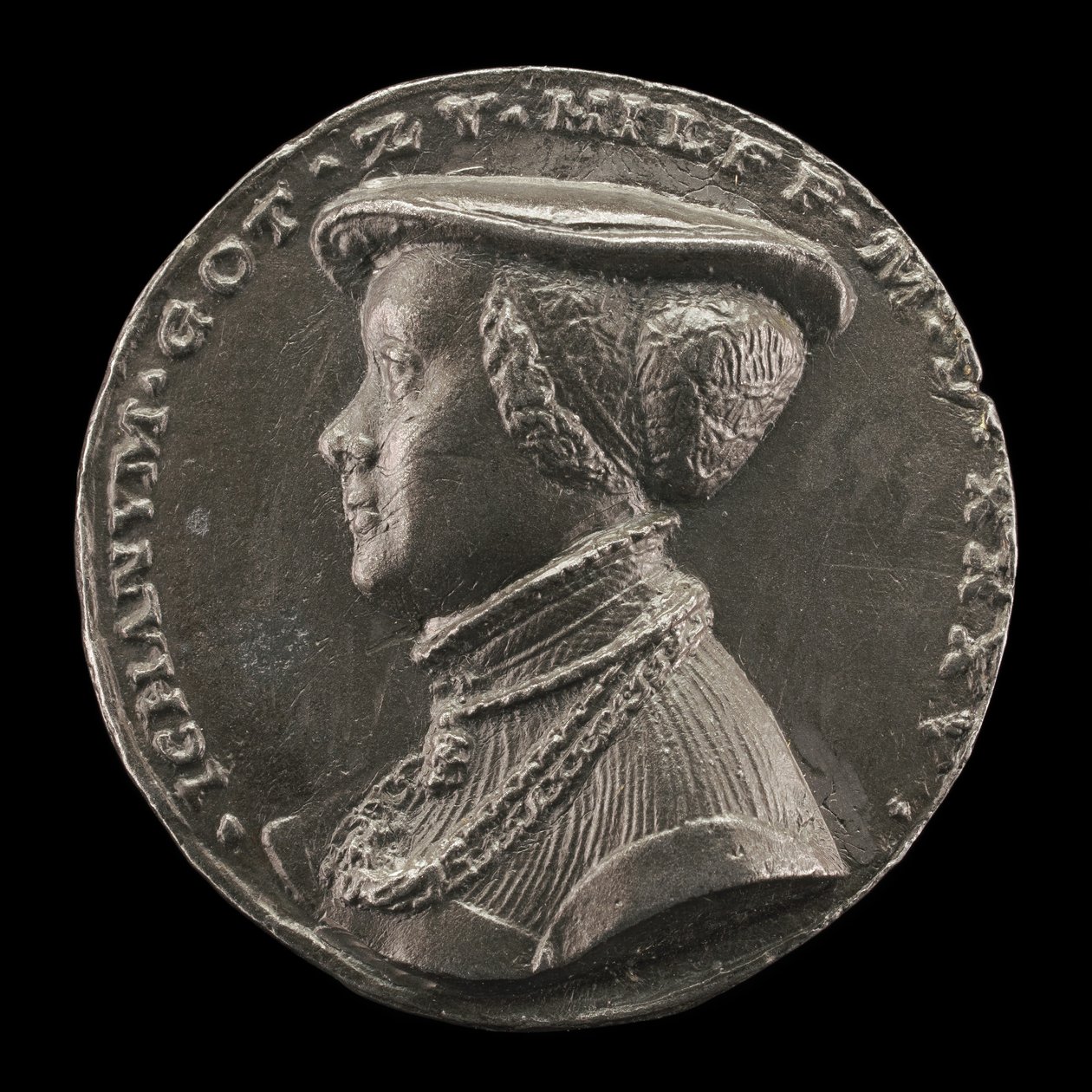 Magdalena Rummel, hustru til Lorenz Staiber 1509 [revers], 1535. av Matthes Gebel