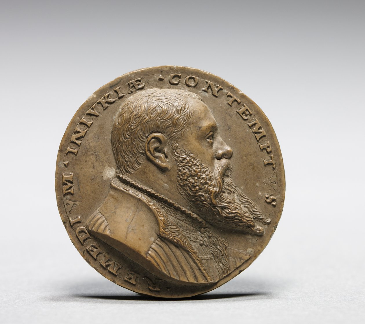 Modell for forsiden av Medal of Son of Martin III Geuder av Matthes Gebel