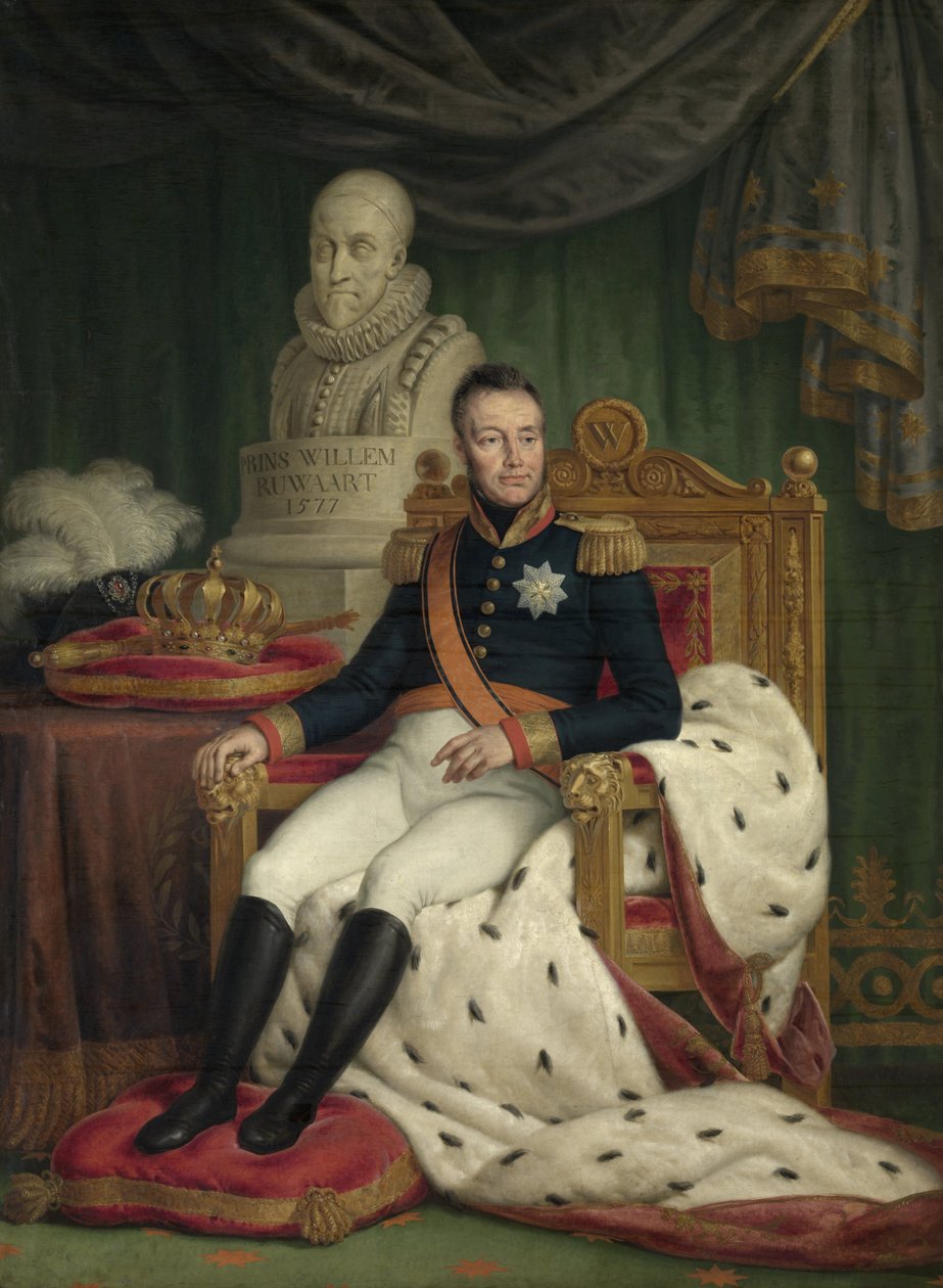 Portrett av William I, konge av Nederland av Mattheus Ignatius van Bree