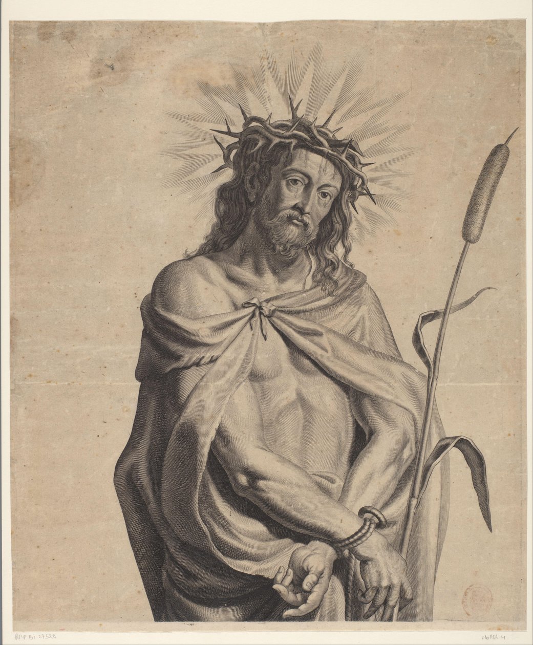 Ecce Homo Serie av Ecce Homo, Kristus korsfestet, Jomfru Maria og evangelisten Johannes (serietittel) av Mattheus Borrekens