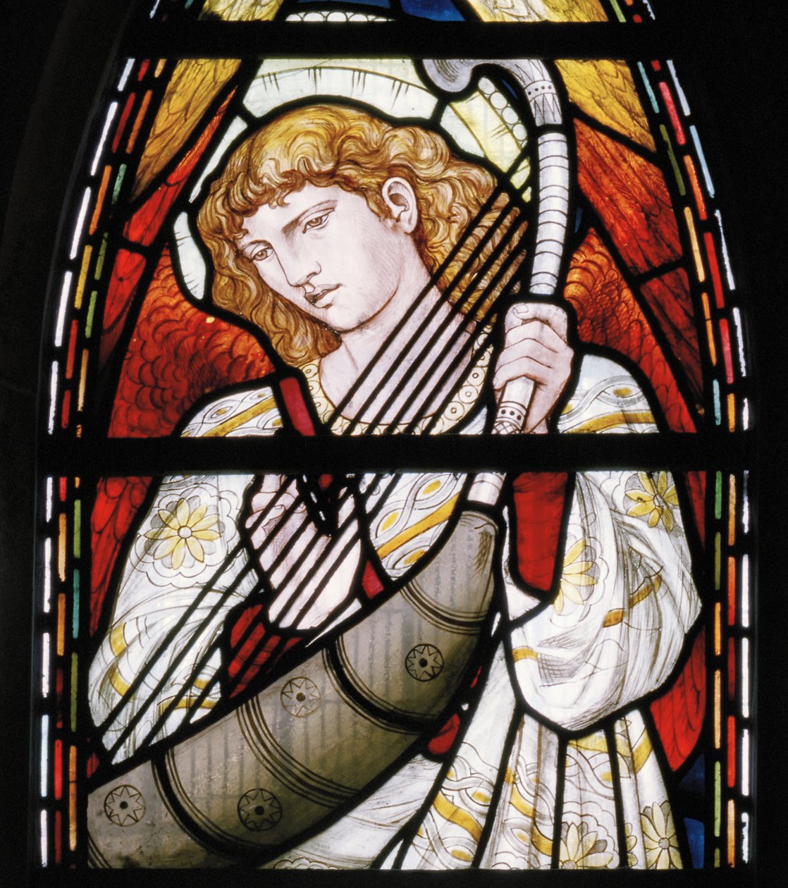 Aberdeen, St Machars Cathedral, Cottier & Co, Angel Musician detalj, 1873 av Matthew Maris