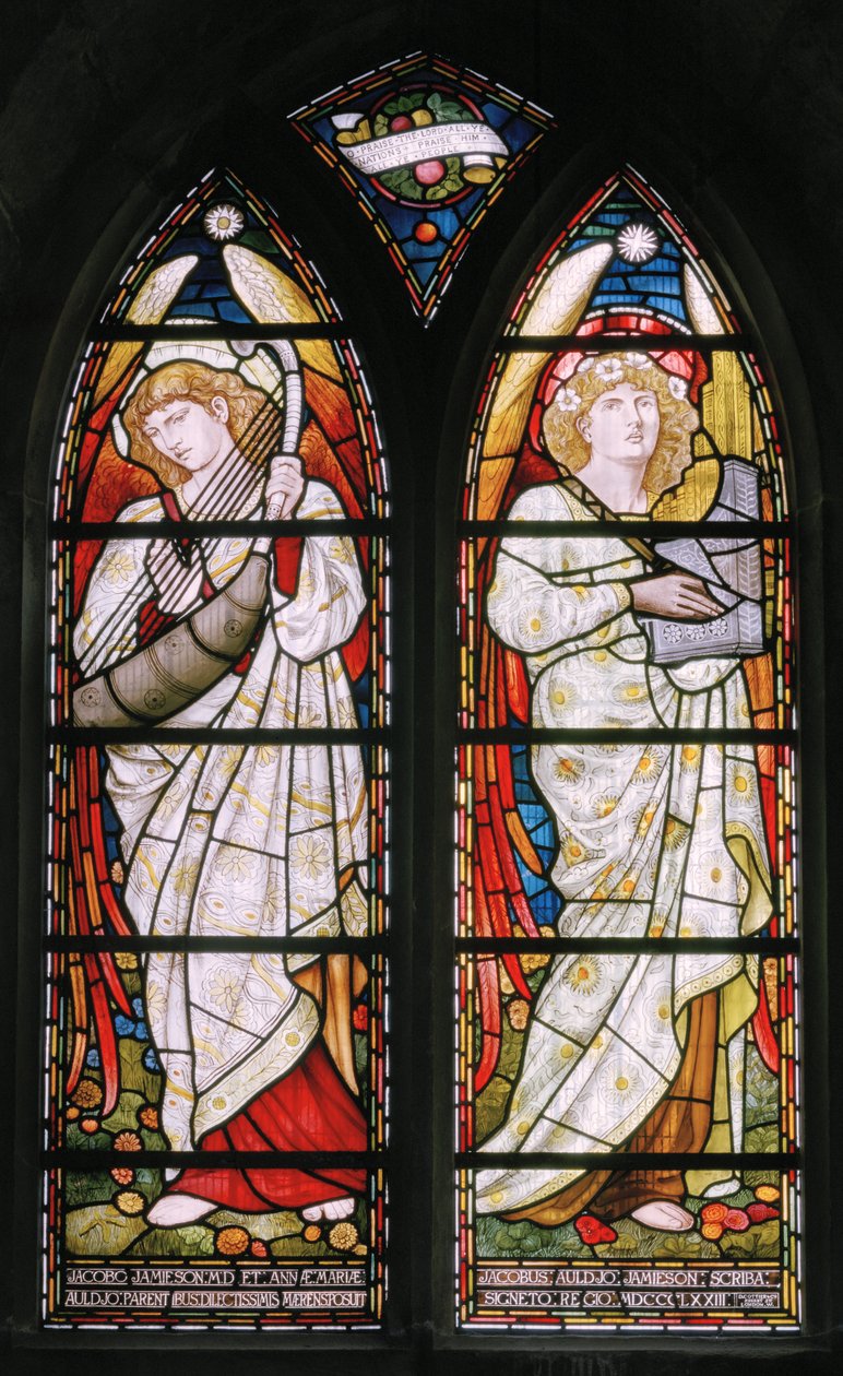 Aberdeen, St Machars Cathedral, Cottier & Co, Angel Musicians, 1873 av Matthew Maris