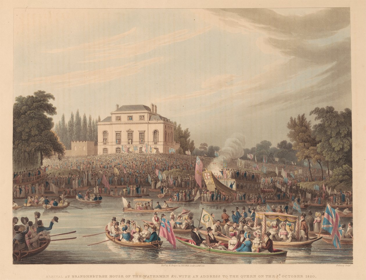 Ankomst til Brandenburgh House of the Watermen av Matthew Dubourg