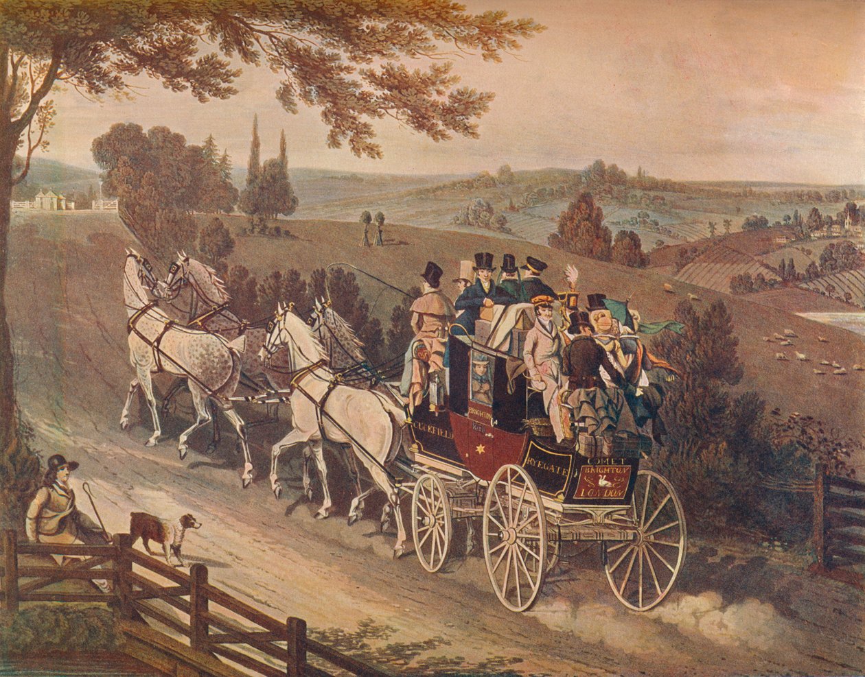 Scene trener, 1822 av Matthew Dubourg