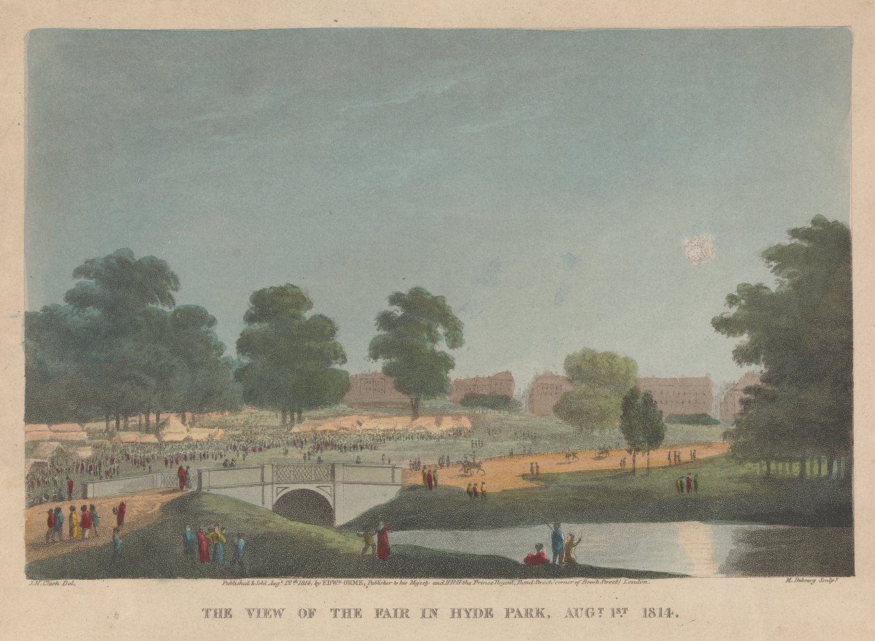 Utsikten over messen i Hyde Park, 1. august av Matthew Dubourg