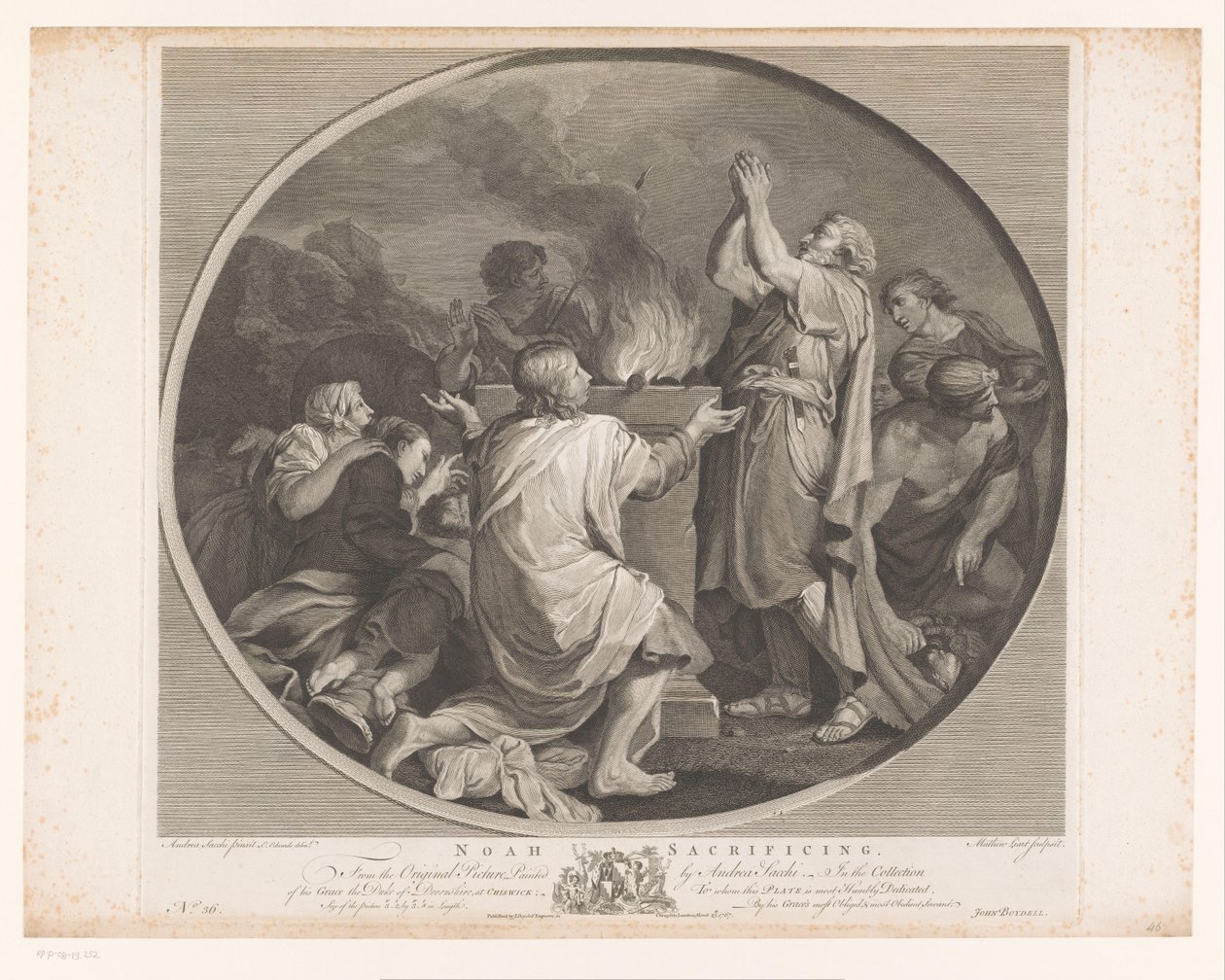 Noahs offer Noah Sacrificing (tittel på objekt) Hovedmalerier av England (serietittel) The Most Capital Paintings in England (serietittel) av Matthew Liart