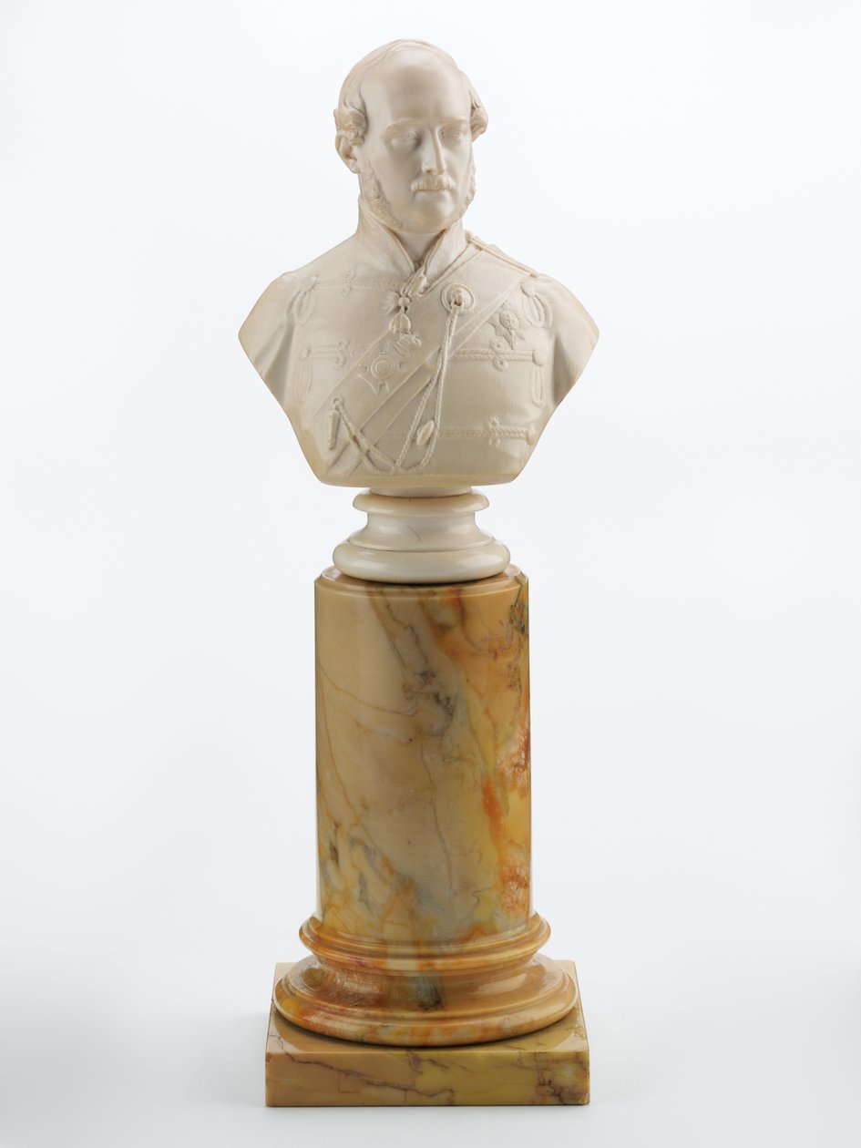 Byste av Prince Albert, ca. 1856 (elfenben og marmor) av Matthew Noble