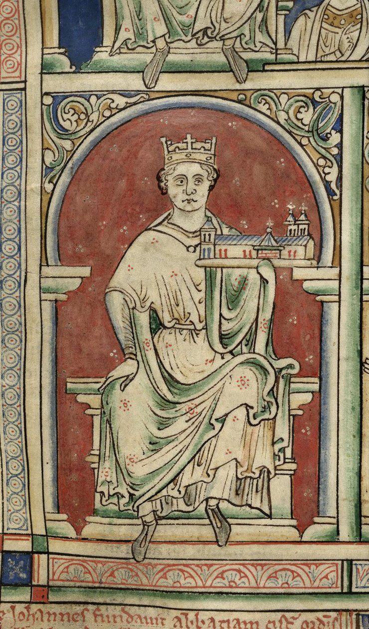Kong John av England Fra Historia Anglorum, Chronica majora av Matthew Paris