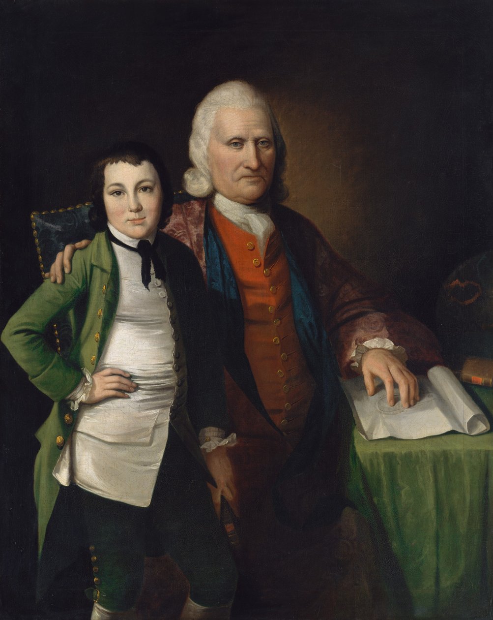 Cadwallader Colden og hans barnebarn Warren De Lancey, ca. 1772. av Matthew Pratt