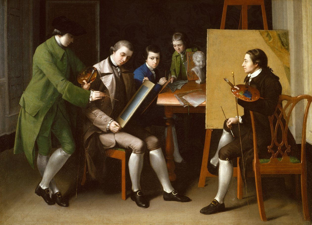 Den amerikanske skolen, 1765 av Matthew Pratt