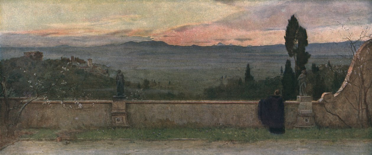 Val DArno: Kveld, c1901, c1930. av Matthew Ridley Corbet