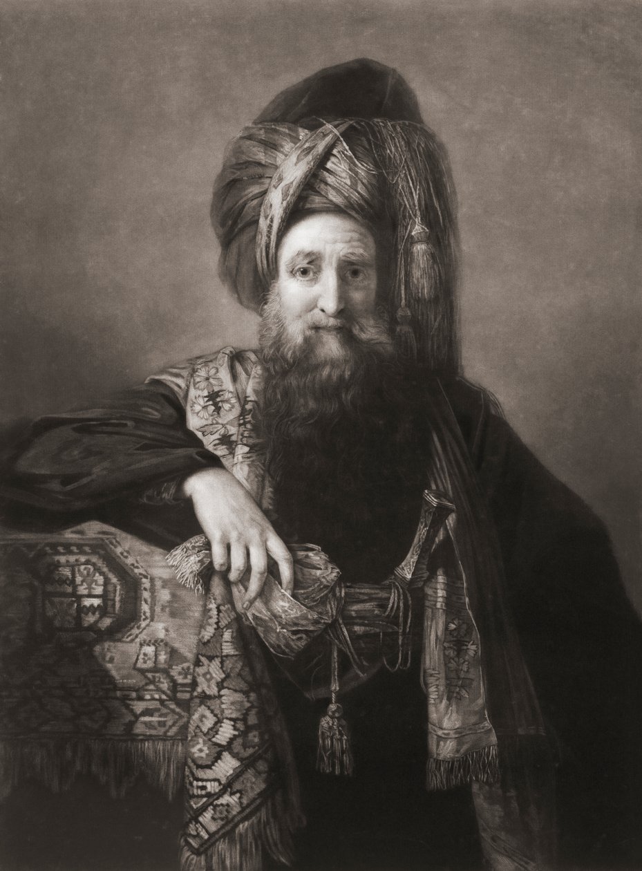 Edward Wortley Montagu. Portrett. (skrive ut) av Matthew William (after) Peters