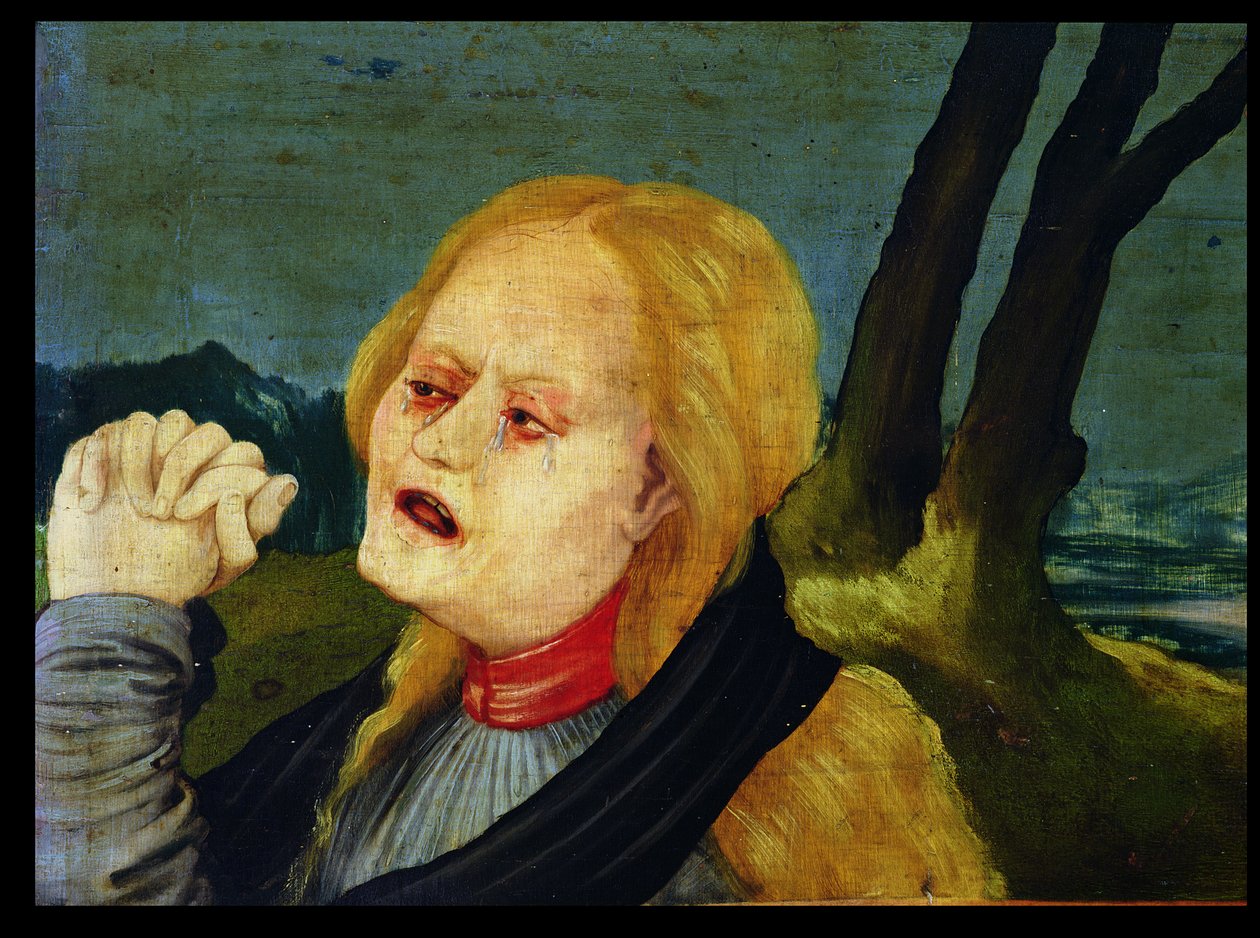 Maria Magdalena fra predellapanelet til Isenheim-altertavlen, ca. 1512-16 av Matthias Grünewald