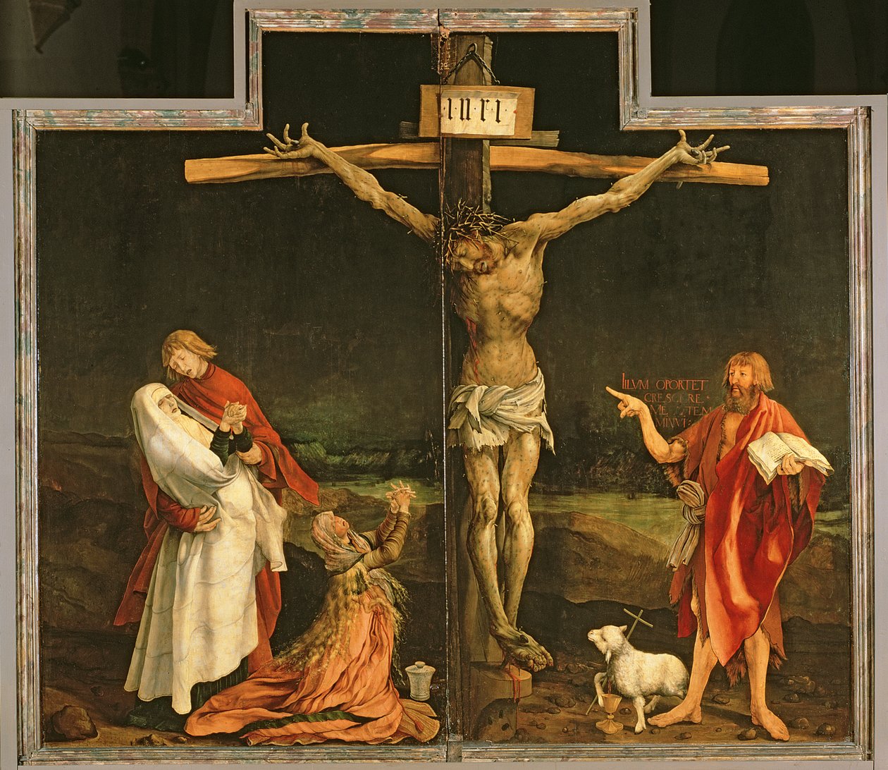 Korsfestelsen, fra Isenheim-altertavlen, ca. 1512-15 av Matthias Grünewald