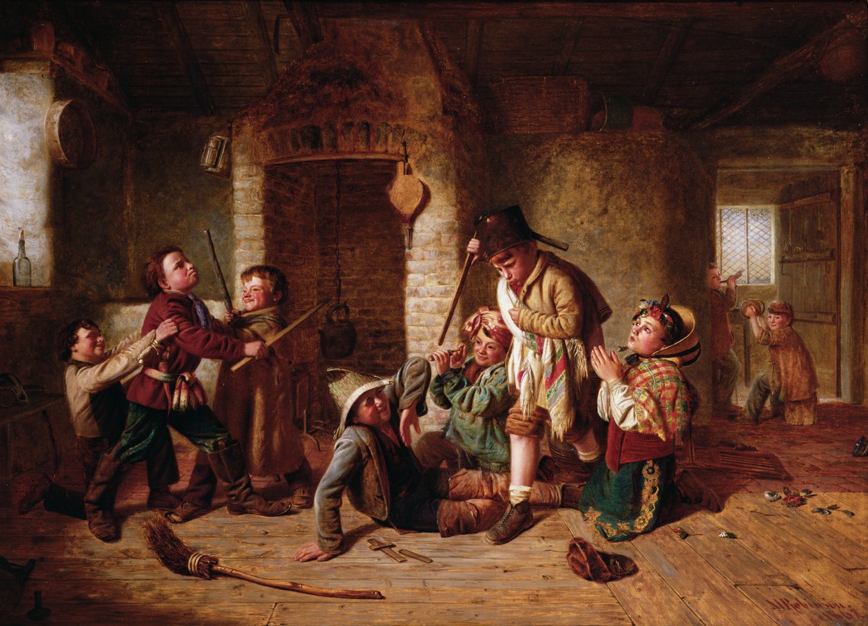 Spillende soldater, 1862 av Matthias Robinson