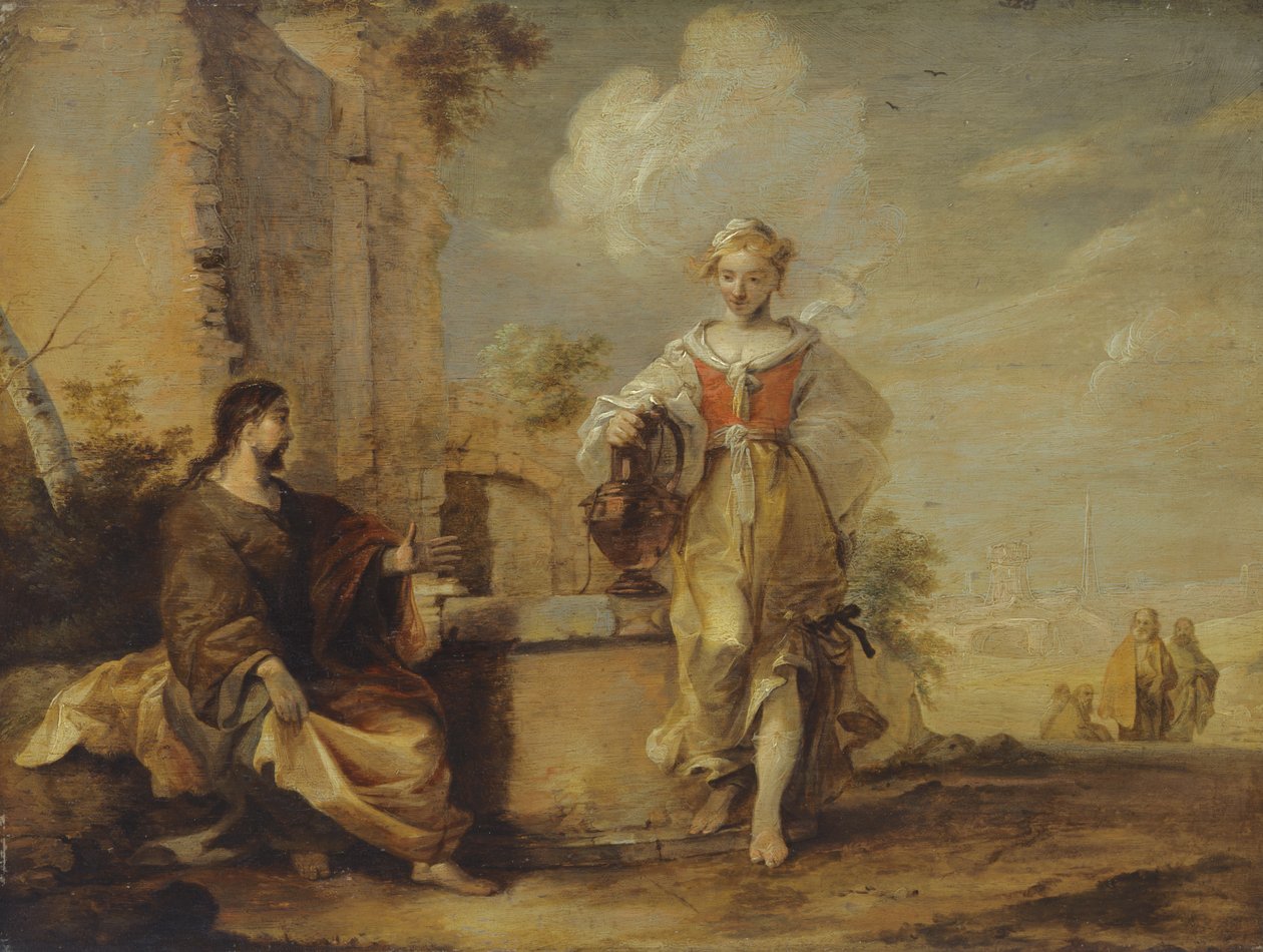 Kristus og den samaritanske kvinnen av Matthias Scheits