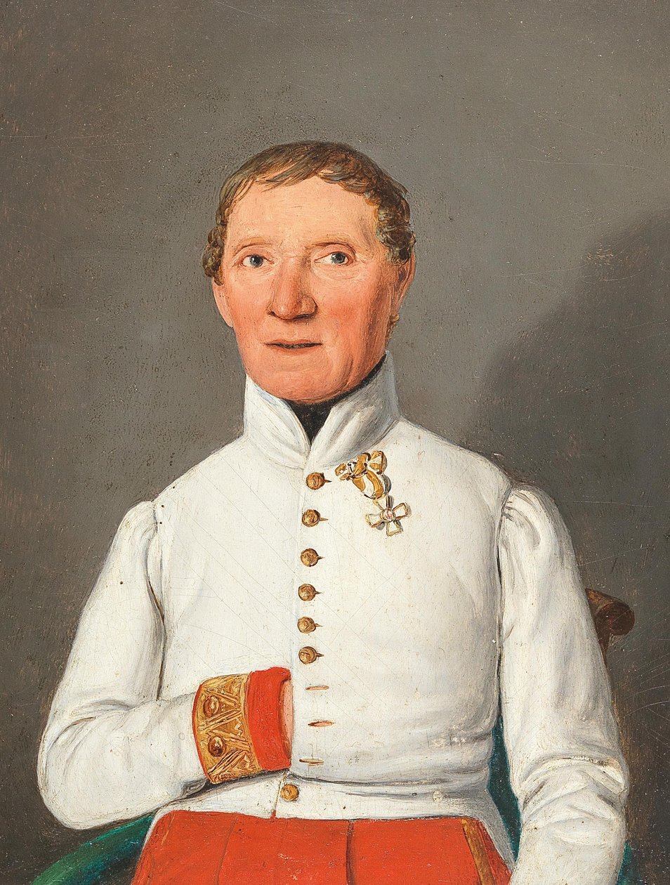 Portrett av Friedrich Hoffmann von Donnersberg 1769-1848, 1842. av Matthias Rudolf Toma