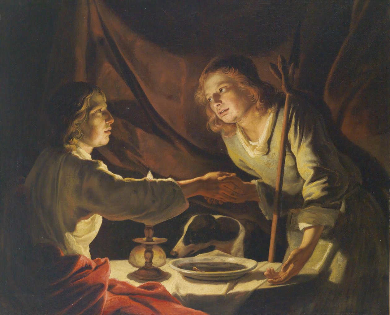 Esau og Jakob av Matthias Stomer