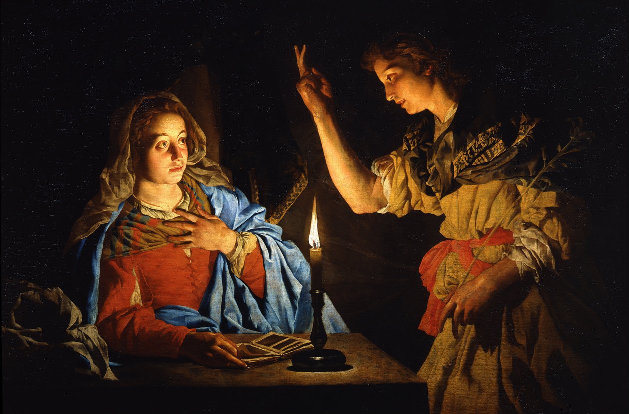 Bebudelsen, tidlig på 1600-tallet. av Matthias Stomer