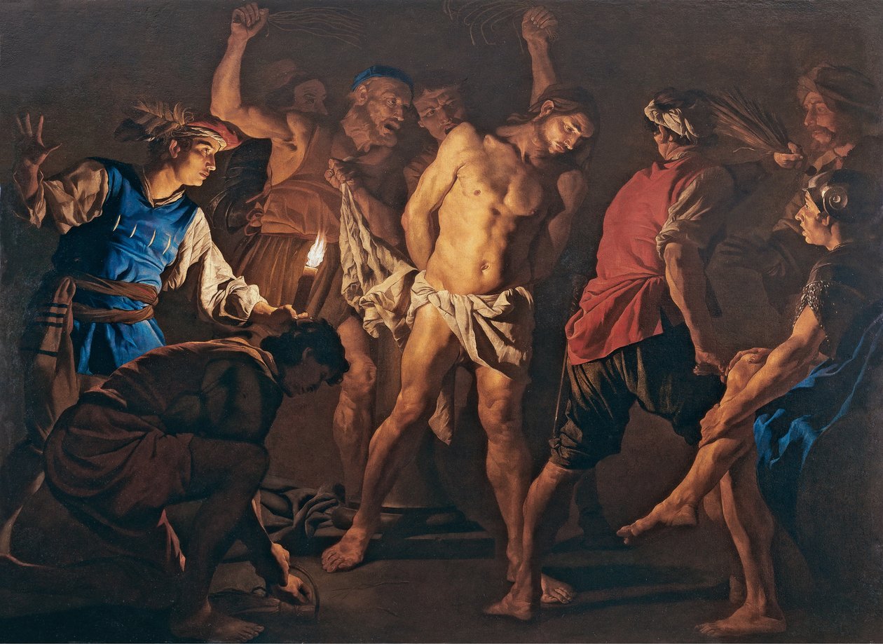 Kristi flagellasjon, ca. 1640. av Matthias Stomer
