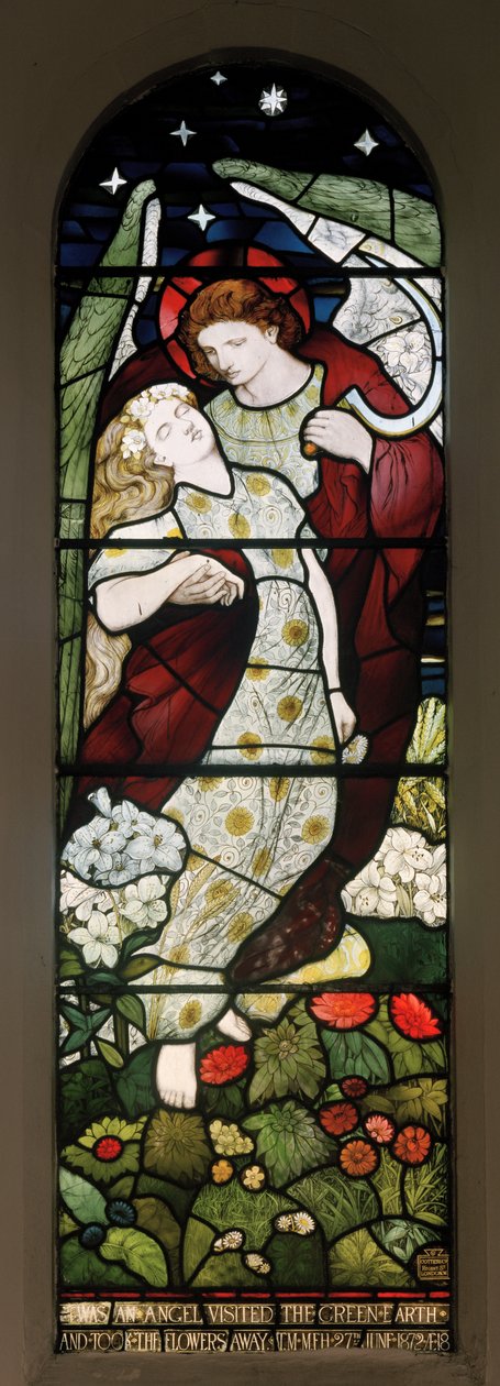 Angel of Death, Church of St John the Evangelist, Birtley, 1873 (Cottier & Co) av Matthijs Maris