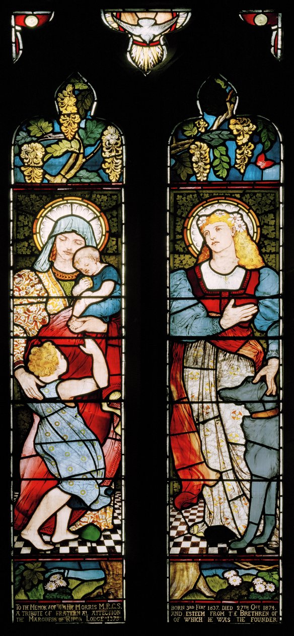Charity & Faith, Church of St Cuthbert, Darlington, 1875 av Matthijs Maris