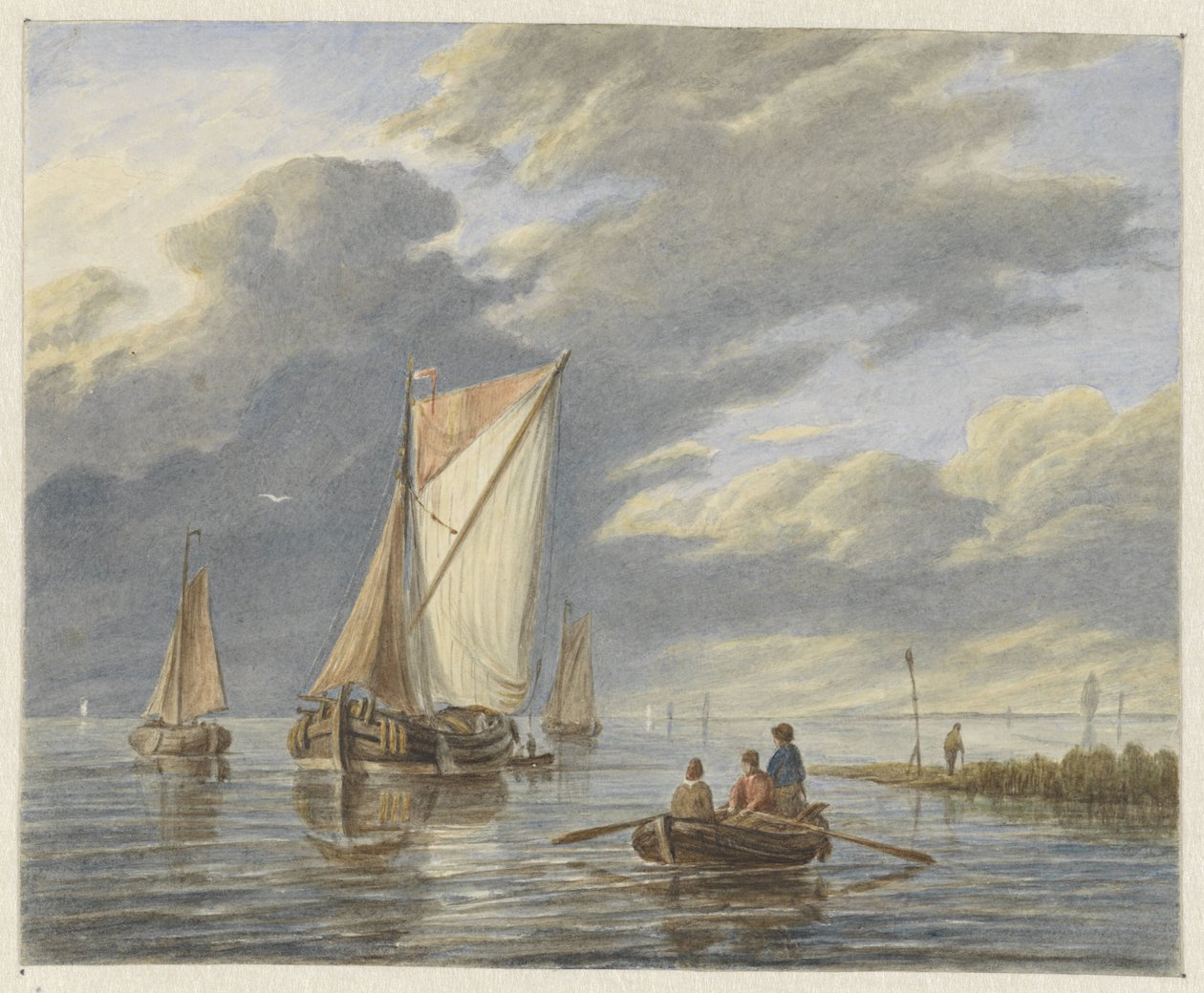 Båter på vannet av Matthijs Maris