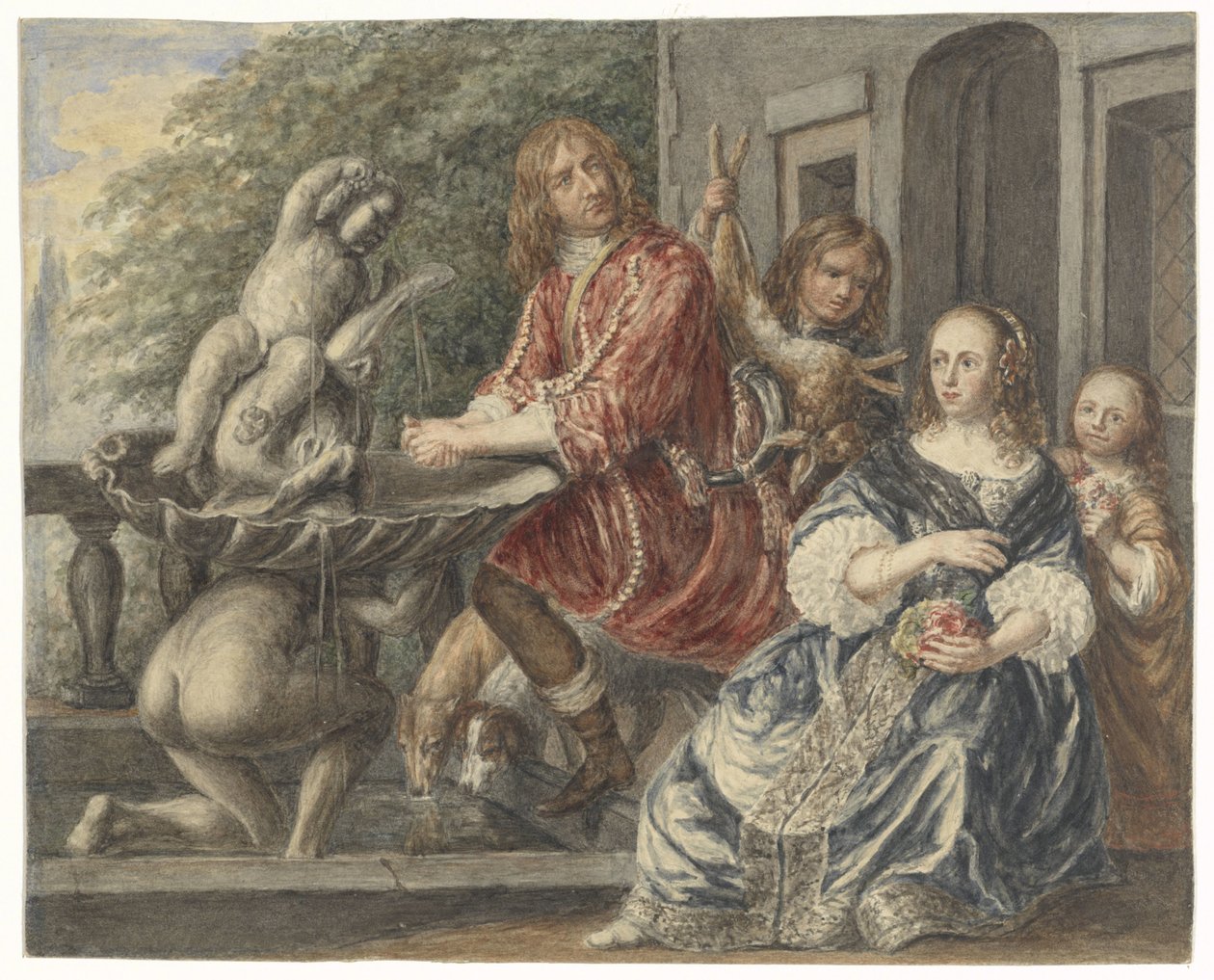 Cornelis de Wit og hans familie av Matthijs Maris