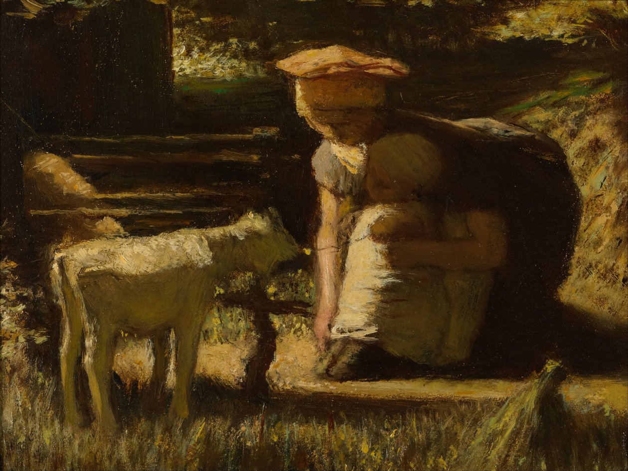 Bli kjent med Den lille geiten, ca 1865 av Matthijs Maris