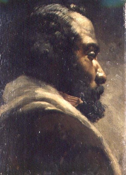 Leder for en neger (panel) av Matthijs Maris