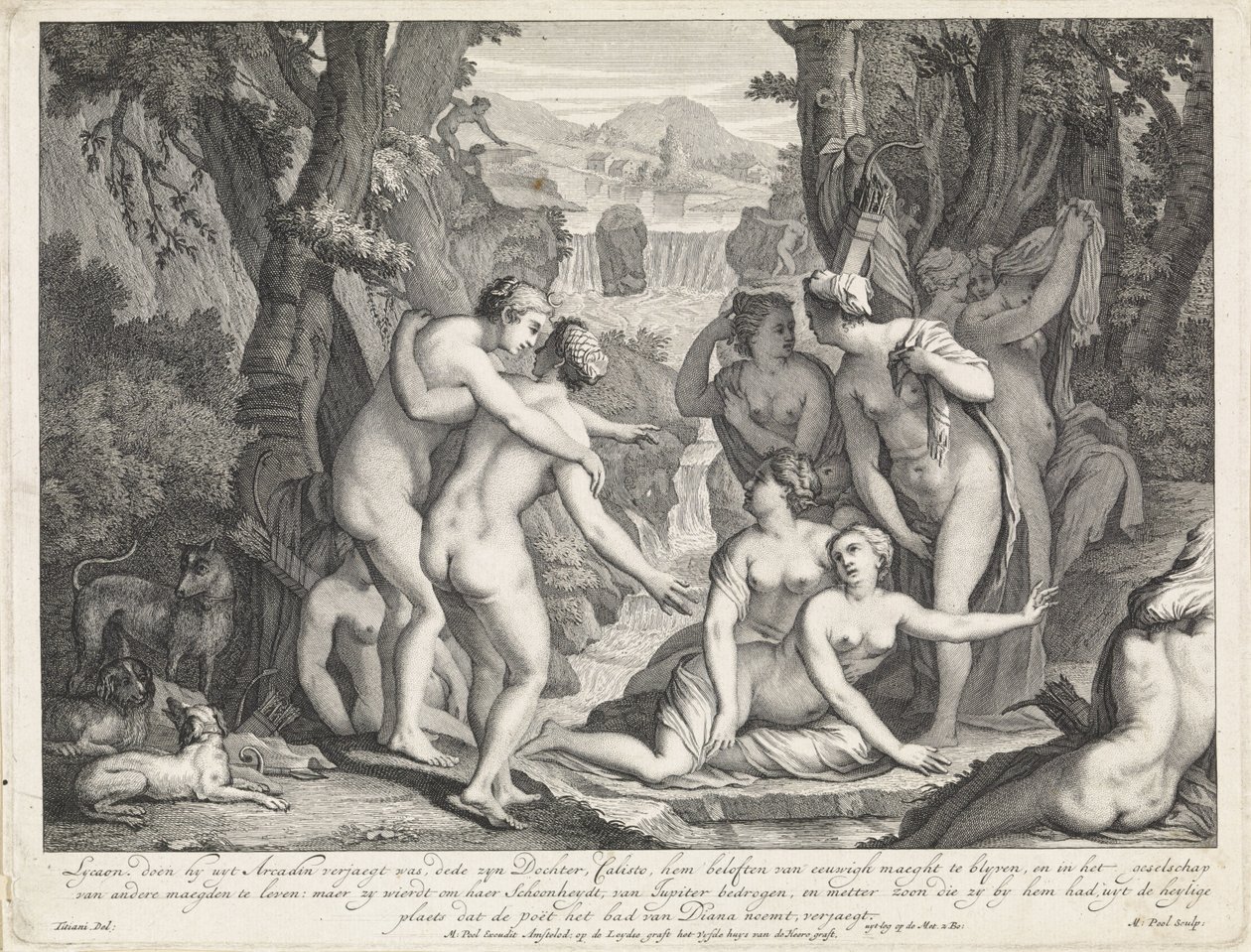 Diana i Callisto av Matthijs Pool