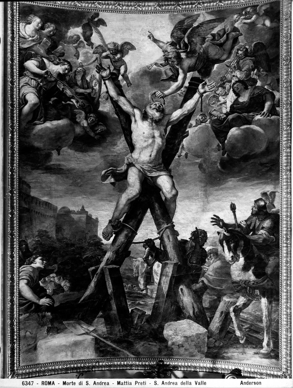 Martyrium av St. Andrew, 1650-51 av Mattia Preti