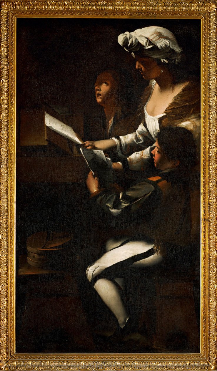 Sangere, rundt 1630 (maleri på lerret) av Mattia (1613-99) Preti