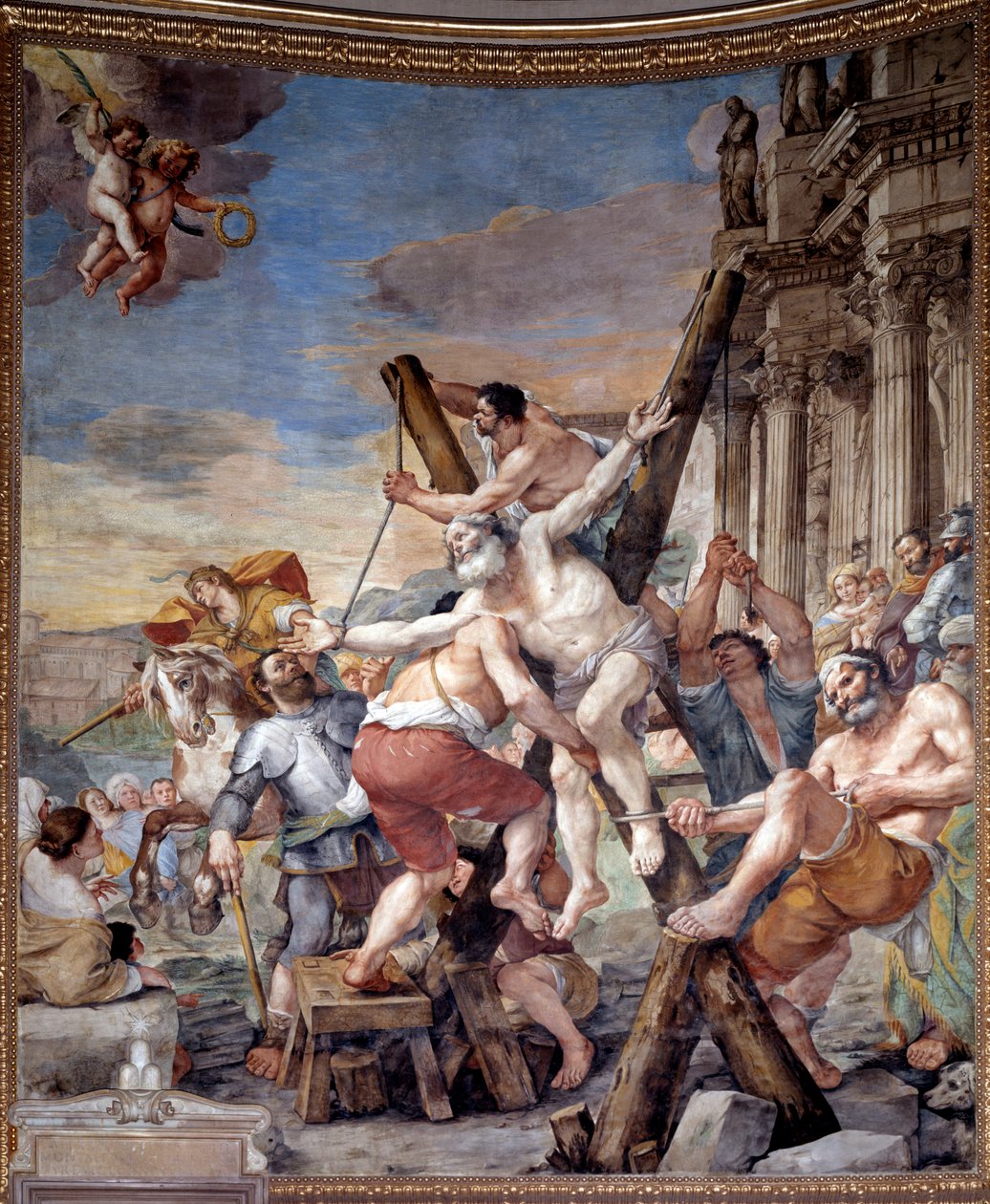 Martyrium of St Andrew (fresco av Mattia Preti