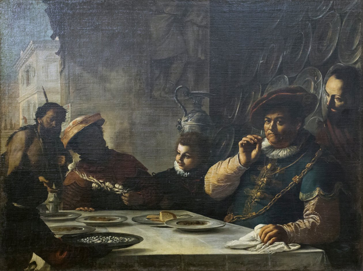 Den rike manns fest av Mattia (1613 99) Preti