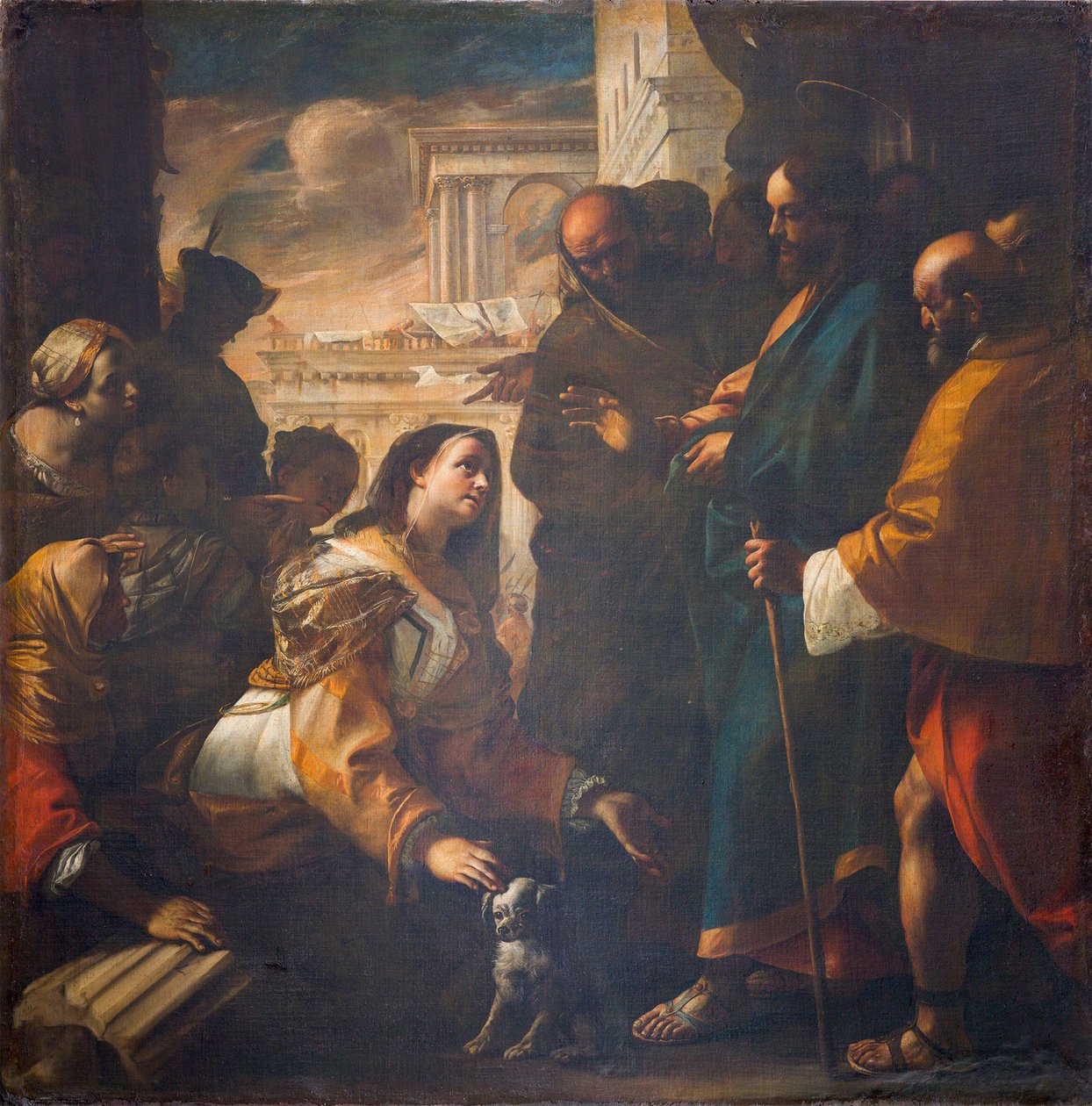 Kristus og kvinnen fra Kanaan, 1646-1647. av Mattia Preti