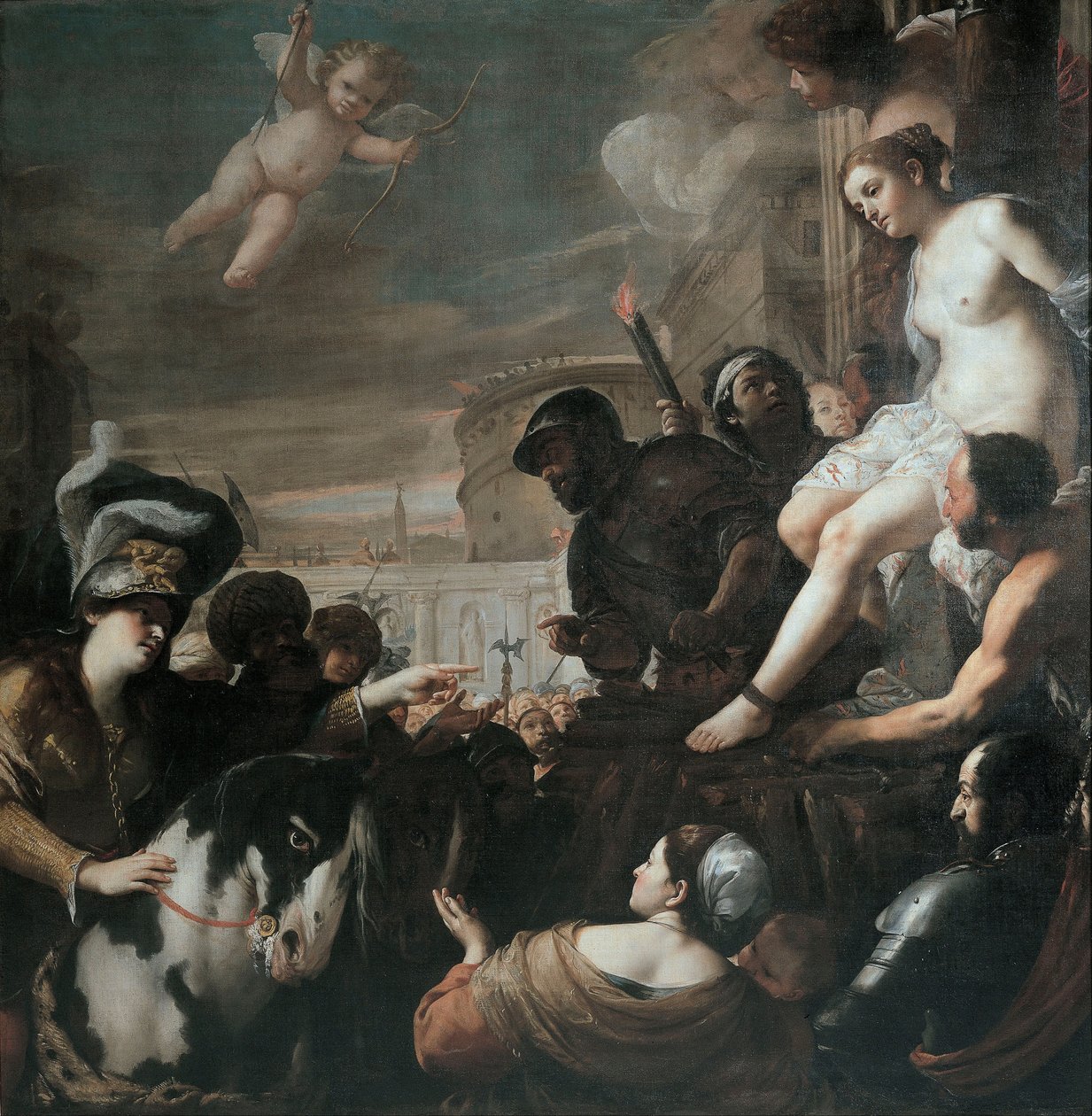 Clorinda redder Olindo og Sophronia, 1645 av Mattia Preti