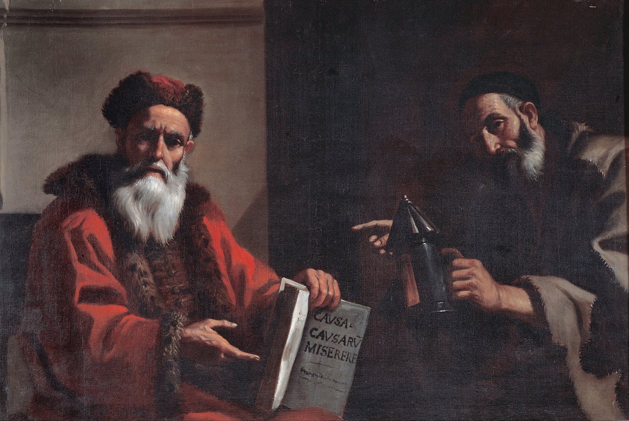 Diogenes og Platon, 1649 av Mattia Preti