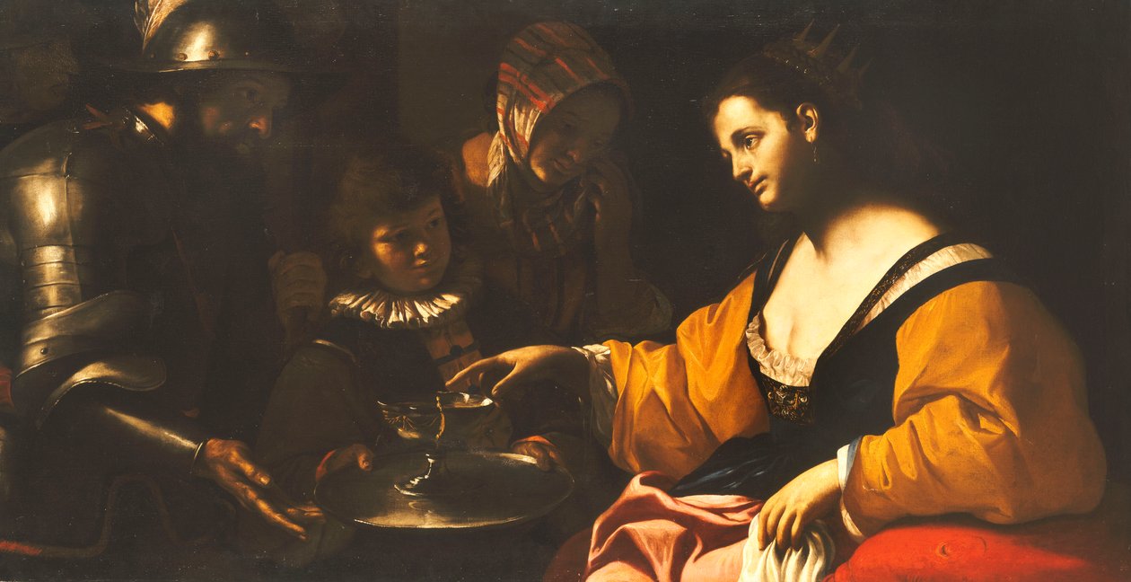 Sophonisba mottar Poison Cup, ca. 1640 av Mattia Preti