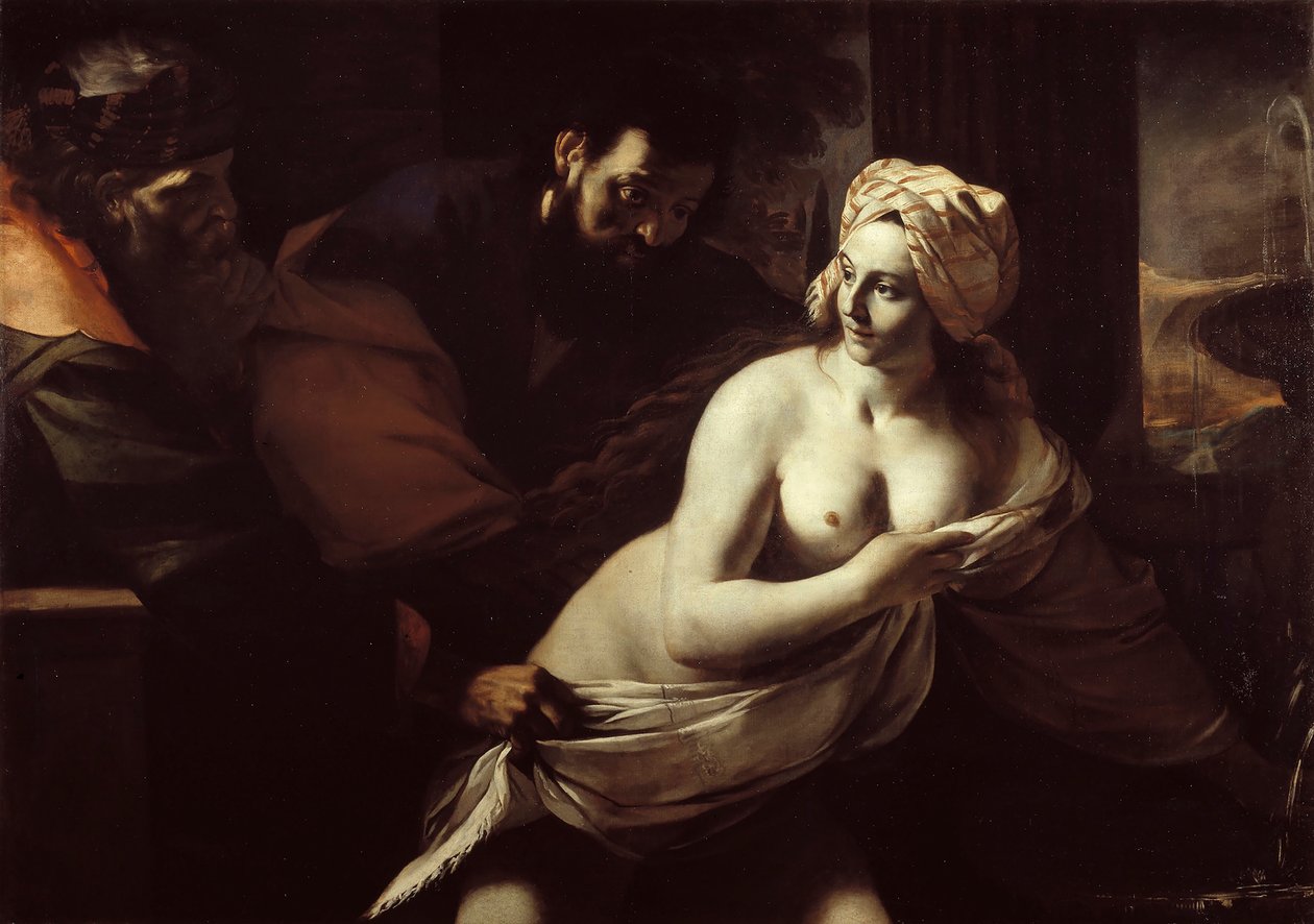Susanna og de eldste, 1600-tallet. av Mattia Preti