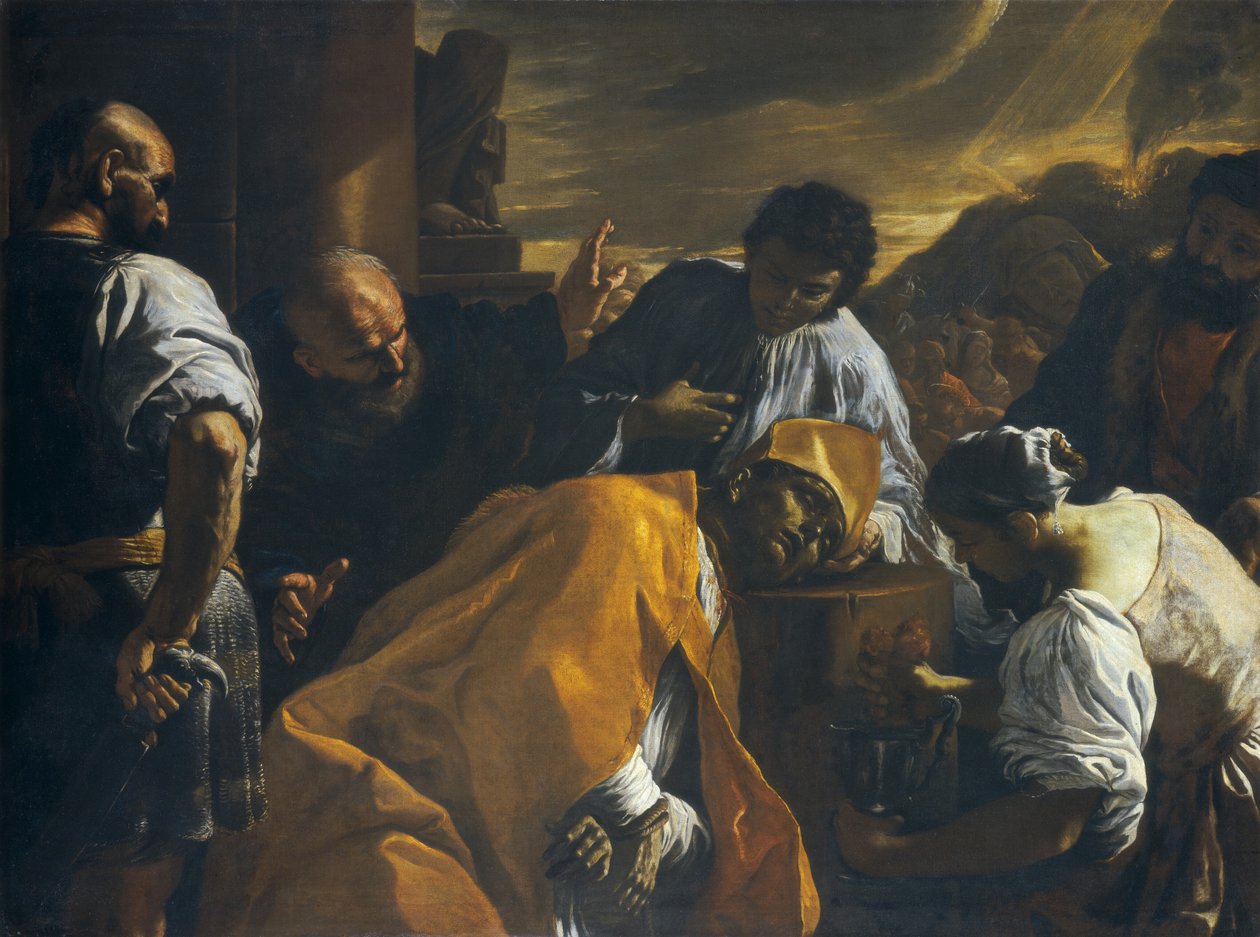 Sankt Gennaros martyrium av Mattia Preti