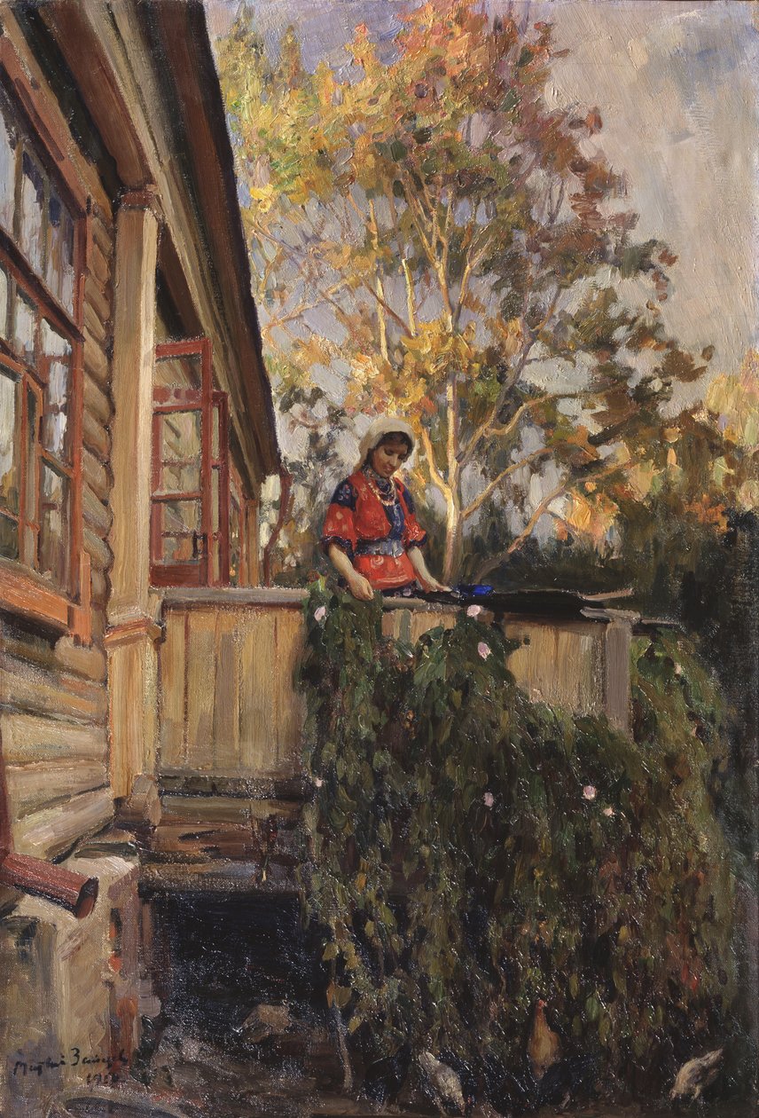 På balkongen, 1912 av Matvei Markovich Zaytsev