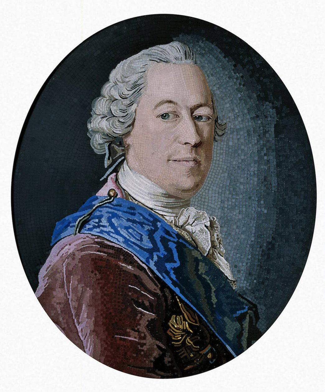 Portrett av grev Mikhail Illarionovich Vorontsov 1714-1767, 1755 av Matvey Vasilyevich Vasilyev