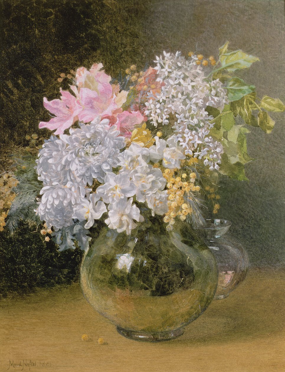 Vårblomster i vase av Maud Naftel