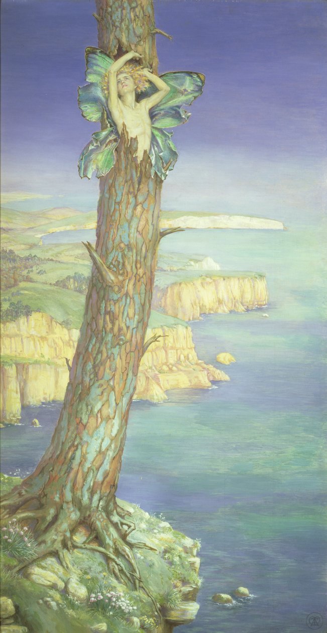 Ariel, ca. 1915 (blandet media) av Maud Tindal Atkinson