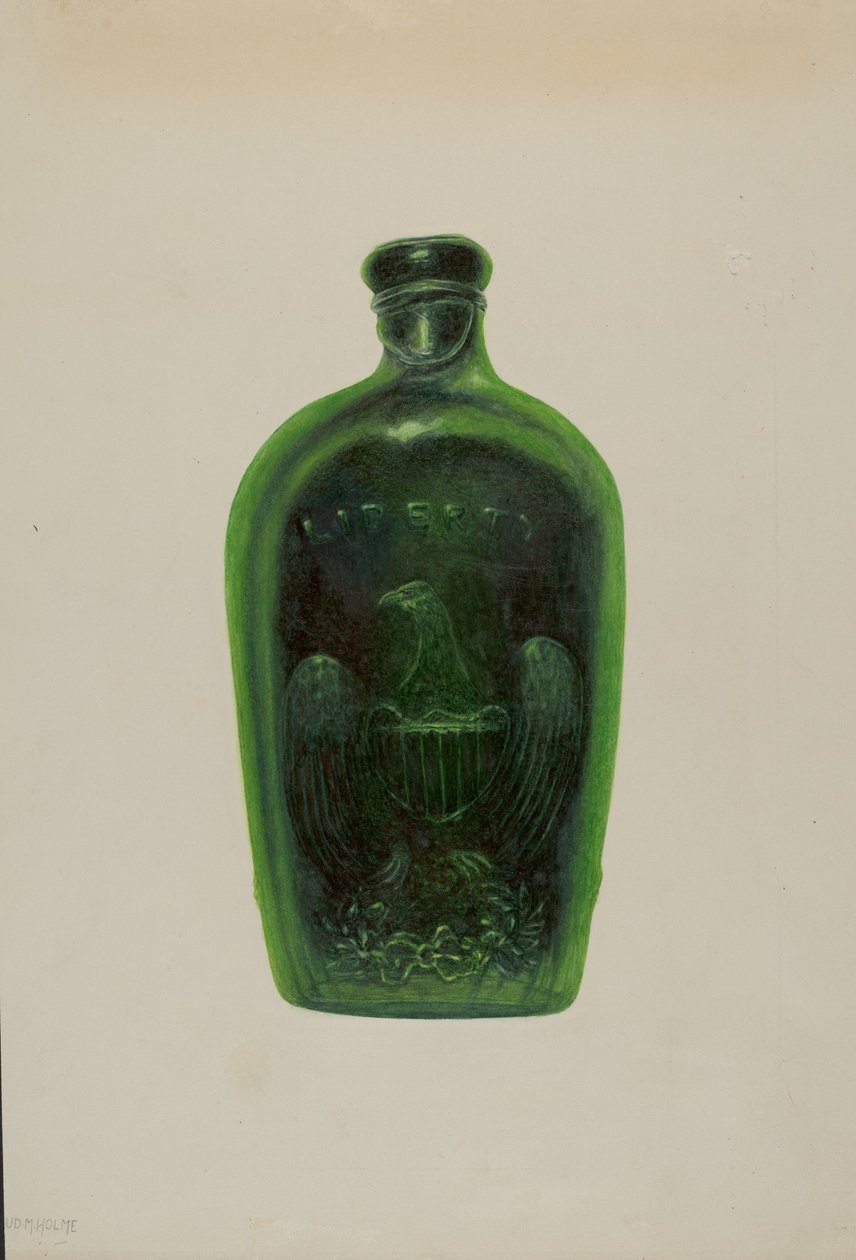 "Liberty" flaske av Maud M. Holme