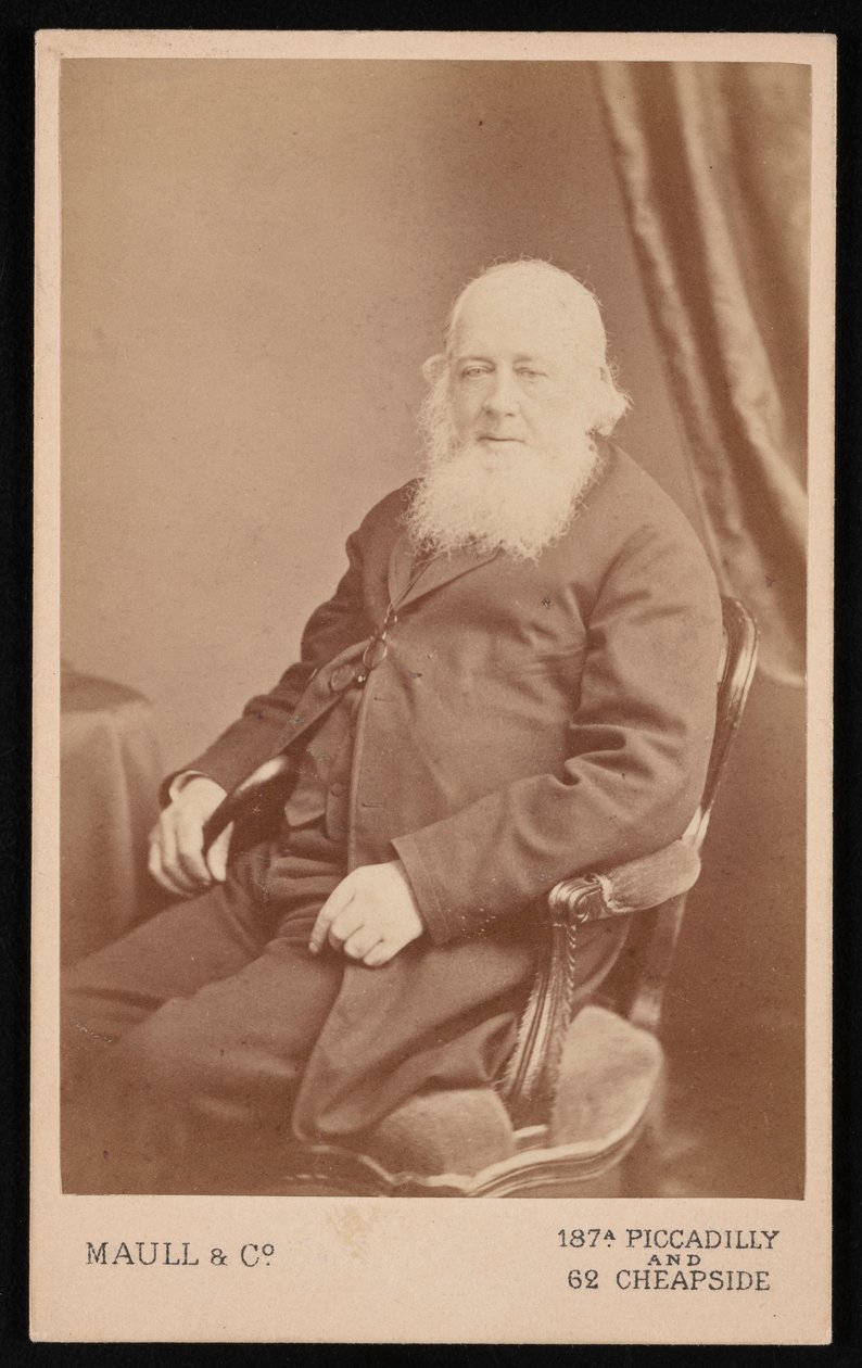 Portrett av John Gould 1804-1881, før 1875. av Maull and Co