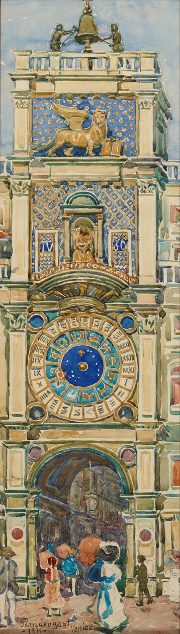Klokketårn, Markusplassen, Venezia av Maurice Brazil Prendergast